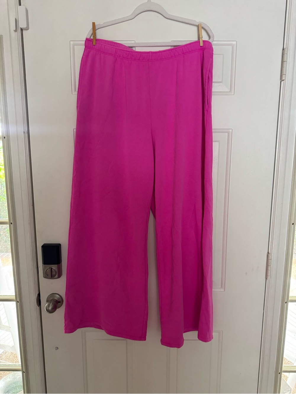 GAP Wide-Leg Hot Pink Pull-On Pants